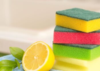 Для чего чистоплотные хозяйки делают в губке для посуды небольшое отверстие