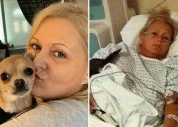 Женщина едва не умерла после того, как ее собака нагадила ей в рот, пока та спала