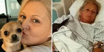 Женщина едва не умерла после того, как ее собака нагадила ей в рот, пока та спала