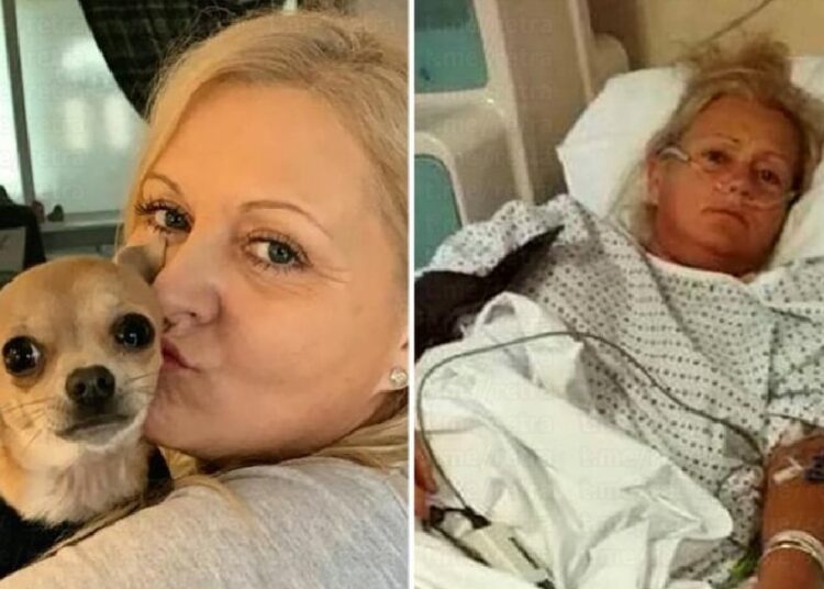 Женщина едва не умерла после того, как ее собака нагадила ей в рот, пока та спала